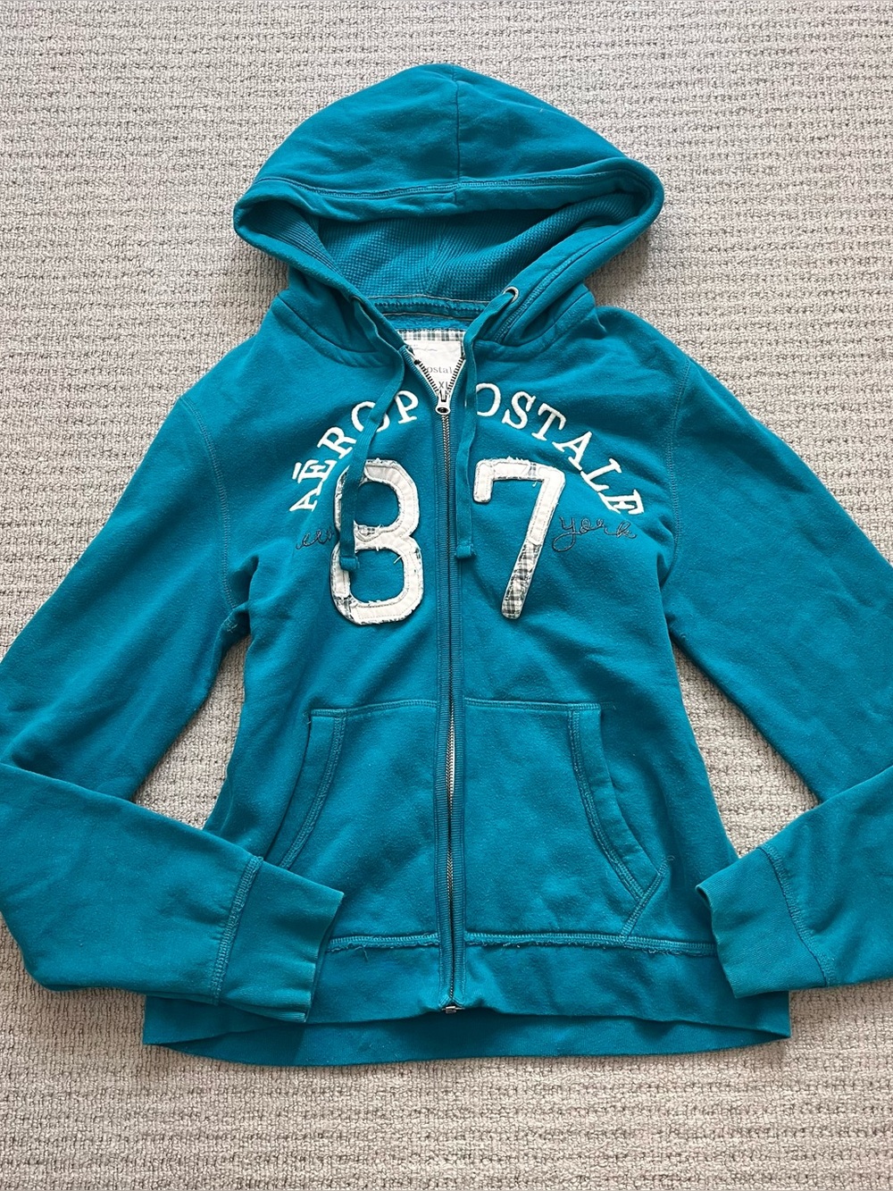 Blue Aeropostale zip up hoodie